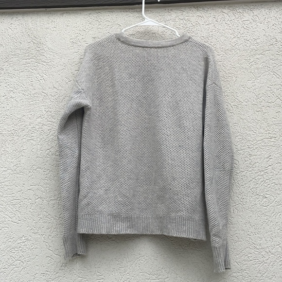 Vince. Honeycomb Knit Yak and Wool Sweater - Picture 8 of 8